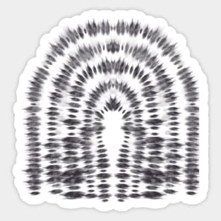 Tie dye fingerprint shape Sticker